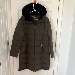 MARKED DOWN Andrew Marc Olive Green Puffer Coat